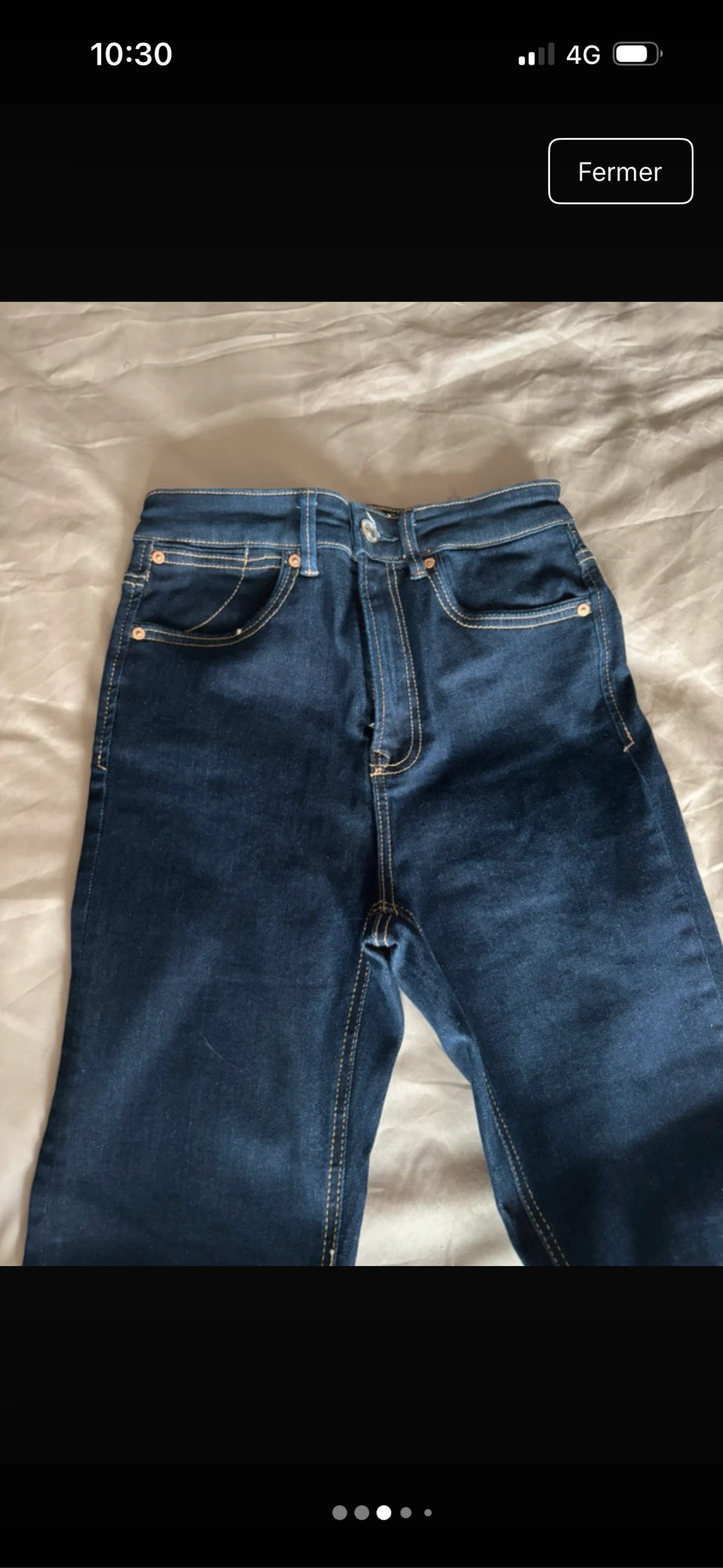 Calça jeans azul marinho Stradivarius – photo 3